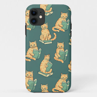 Leesboeken voor katten iPhone 11 hoesje