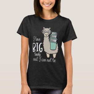 Leesdecoratie voor Lama T-shirt