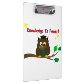 Leesend Wise Owl Klembord (Rechts)