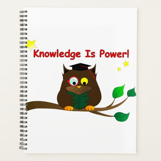 Leesend Wise Owl Planner (Voorkant)