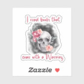 Leesende Sticker, Booknerd, Gift for Book Lover Sticker (Vel)