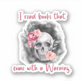 Leesende Sticker, Booknerd, Gift for Book Lover Sticker