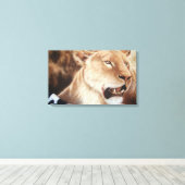 Leesheid over haar moord canvas afdruk (Insitu (Houten vloer))