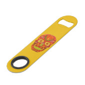 Leeshuid van spen 16 speed flessenopener (Achterkant Gekanteld)