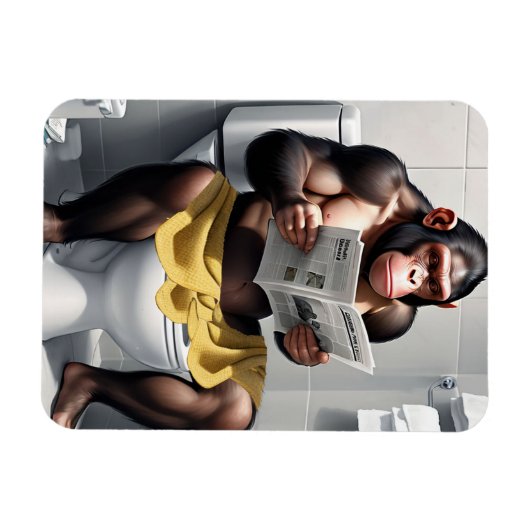 Leesinformatie Age Ape, hilarische grappige chimp Magneet (Horizontaal)