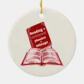 Leeskilometerstand Phonics Keramisch Ornament (Achterkant)