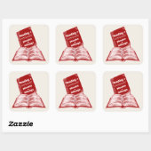 Leeskilometerstand Phonics Vierkante Sticker (Vel)
