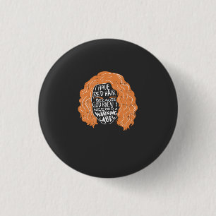 Leeskop - Ik heb rood haar Ronde Button 3,2 Cm