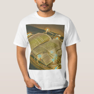 Leeslappen geven librariaanse ladder t-shirt