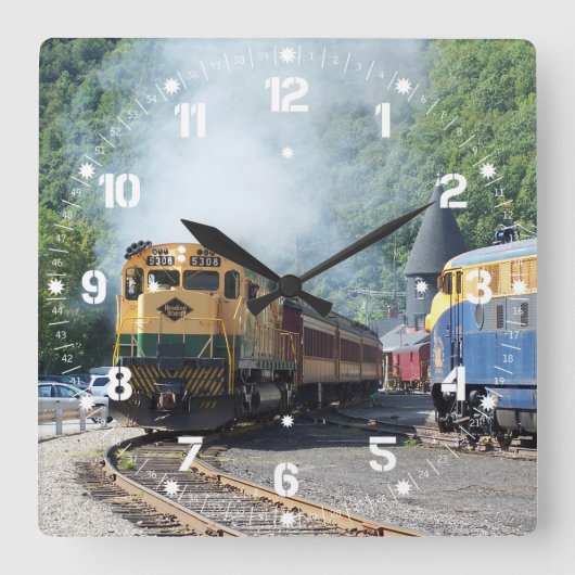Leeslijnen ALCO C-630 #5308 Wandklokken Vierkante Klok (Voorkant)