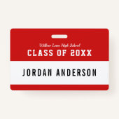 Leesnaam bewerkbare kleurenvariëteit badge (Voorkant)