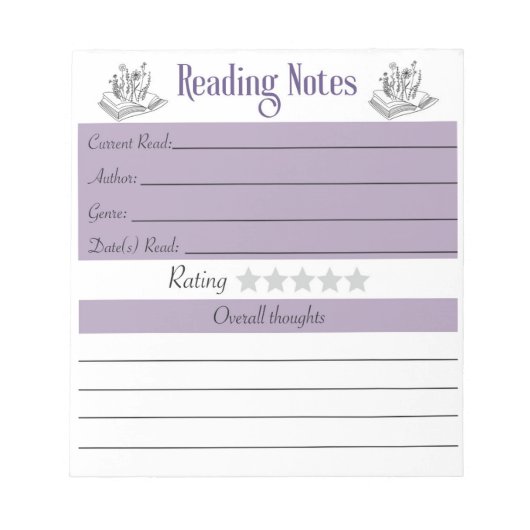 Leesnotities Notitieblok (Voorkant)