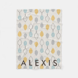 Leespatroon afspelen met naam fleece deken