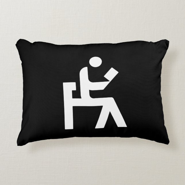 Leesruimte voor wisselaars decoratief kussen (Voorkant)