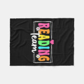 Leesteamleraar terug naar school Leesleraar Fleece Deken (Voorkant (Horizontaal))