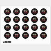 Leestekens Redden Kerstmis Leerkracht Ela Gr Ronde Sticker (Vel)