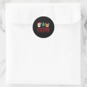Leestekens Redden Kerstmis Leerkracht Ela Gr Ronde Sticker (Tas)