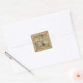 Leesventiel Vierkante Sticker (Envelop)