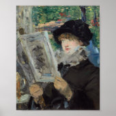 leesvrouw | Édouard Manet Poster (Voorkant)