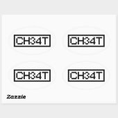 LEET CHEAT OVALE STICKER (Vel)