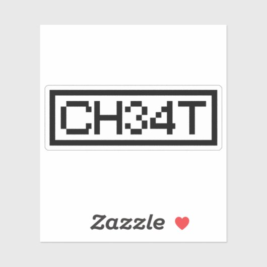 LEET CHEAT STICKER (Vel)