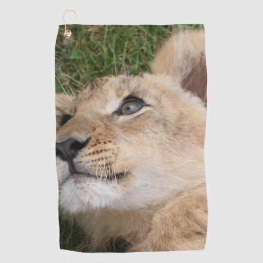 Leeuw 022 golfhanddoek (Voorkant)