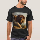 Leeuw (13) Wilde kat T-shirt (Voorkant)