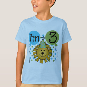 Leeuw 3e verjaardag T-shirts en geschenken