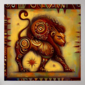 Leeuw 5 poster (Voorkant)