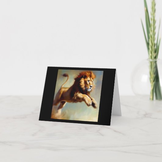 Leeuw (8) Wilde kat Kaart (Voorkant)