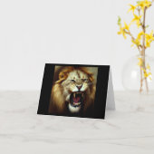 Leeuw (9) Wilde kat Kaart (Gele Bloem)