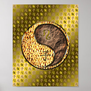 Leeuw & Aarde Rat Poster