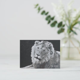Leeuw, Afrikaanse leeuw, dierlijke Bladwijzer Notitiekaartje