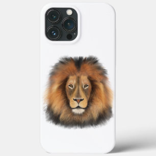 leeuw aquarel Leo koning safari dier jungle kat iPhone 13 Pro Max Hoesje