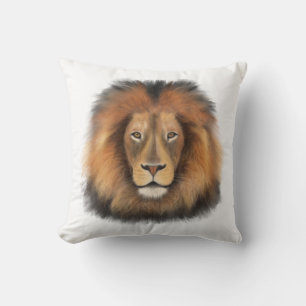 leeuw aquarel Leo koning safari dier jungle kat Kussen
