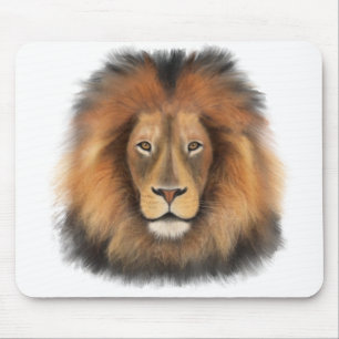 leeuw aquarel Leo koning safari dier jungle kat  Muismat