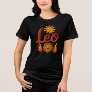 Leeuw astrologie geboortetekens dierenriem zon lee Tri-Blend shirt