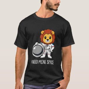 Leeuw Astronaut Leeuwin Grote Kat Dier Ik Heb Mee T-shirt