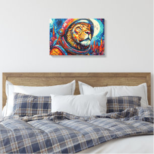 LEEUW ASTRONAUT - THUISKOMST 9 CANVAS AFDRUK