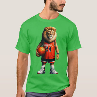 Leeuw basketbal t-shirt