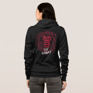 Leeuw Blijf hongerig Hoodie