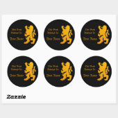 Leeuw boeklabel sticker (Vel)