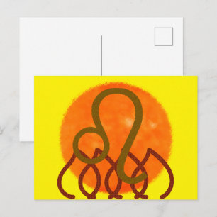 Leeuw Briefkaart