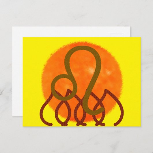 Leeuw Briefkaart (Voorkant / Achterkant)