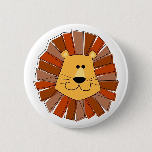 Leeuw Buttonnen Ronde Button 5,7 Cm (Voorkant)