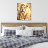 Leeuw Canvas Afdruk (Insitu (Slaapkamer))