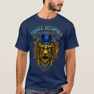 Leeuw Cyberpunk Dystopische Futuristische Postmode T-shirt