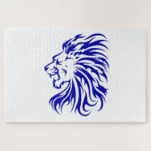 Leeuw de koning van het oerwoud, leeuwenliefhebber legpuzzel (Horizontaal)