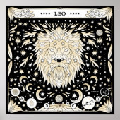 Leeuw: De zonne-superster Poster (Voorkant)