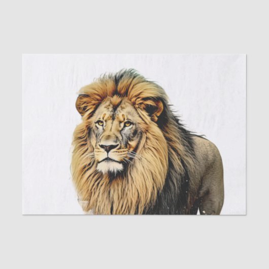 Leeuw Decoupage Tissuepapier (Voorkant)